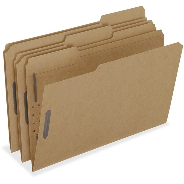 Tops Business Forms Pendaflex, KRAFT FOLDERS WITH TWO FASTENERS, 1/3-CUT TABS, LEGAL SIZE, KRAFT, 50PK FK312 - main