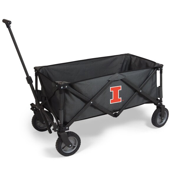 Picnic Time Family Of Brands NCAA Illinois Fighting Illini Adventure Wagon Folding Wagon - Wagon Cart 739-00-679-214-0 - main