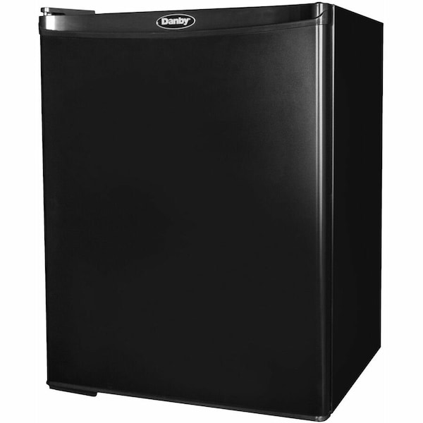 Danby Compact Refrigerator, Black, 17-5/8in D, 2.3 cu ft DAR022A1BDB - main