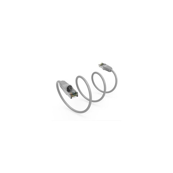 Cable Wholesale Shielded S/FTP Cat6 Ethernet Patch Cable, Snagless/Molded Boot, 26AWG, Gray, 2 foot 12X8-52102 - main