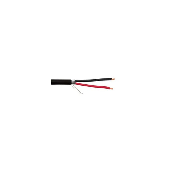 Cable Wholesale Direct Burial / Outdoor Shielded Security/Alarm Wire, Black, 18/2 (18AWG 2 Conductor), 10K5-62222MH - main