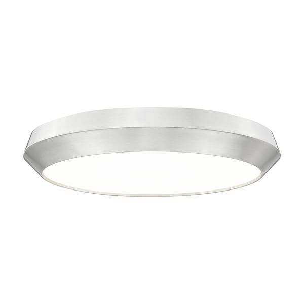 Z-Lite Quasars Brushed Nickel 1 Light Flush Mount 7701F20-BN-LED - main