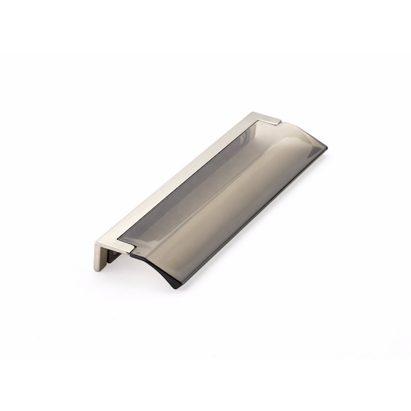 Schaub 5-1/16in Center to Center Positano Arch Smoke Cabinet Edge Pull Satin Nickel Finish 324-15-SM - main