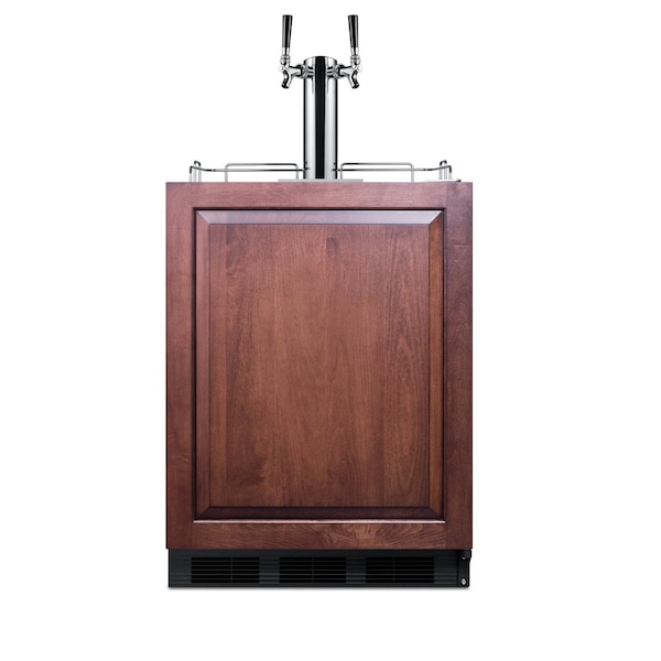 Summit Commercial 24in Wide Built-In Cold Brew Coffee Kegerator, ADA Compliant Panel Not Included SBC58BLBIADAIFCFTWIN - main