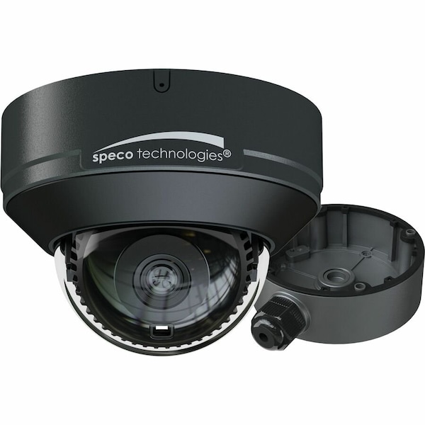 Speco Technologies 8MP Flexible Intensifier AI IP Dome Camera with Junction Box, 2.8mm fixed lens, Dark Grey NDAA O8FD1 - main