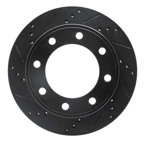 Dynamic Friction Co DFC Brake Rotor - Drilled and Slotted - Black 633-54161L - main