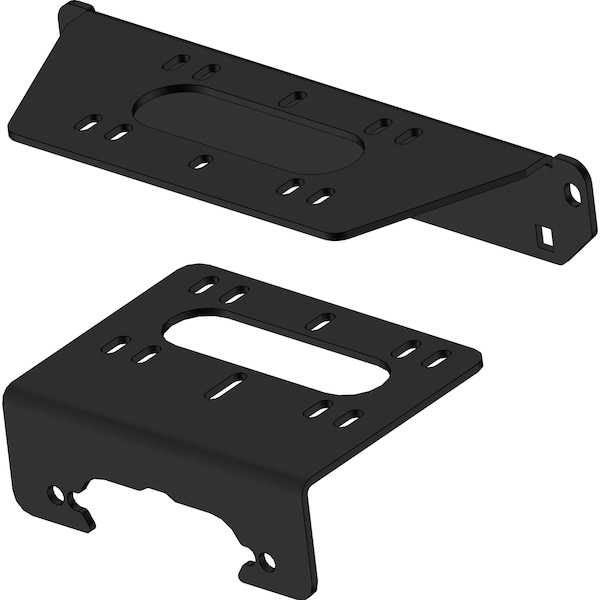 Kfi 102170 Polaris Ranger XP 1000 Winch Mount - 316 in Steel, BeadBlasted & Powder 102170 - main