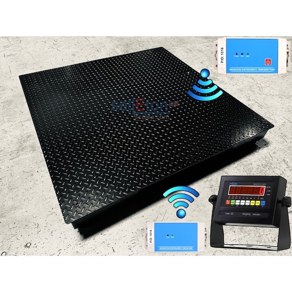 Selleton Scales Wireless Floor Scale, NTEP Certified, 4 ft x 5 ft, 1000 - 5000 lb SL-800-W-4X5-5K - main