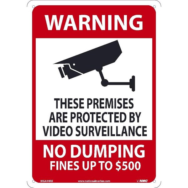 Nmc Warning Video No Dumping, 500Dolar Sign, WGA44AB WGA44AB - main