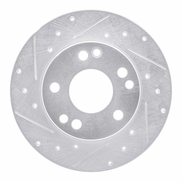 Dynamic Friction Co DFC Brake Rotor - Drilled and Slotted - Silver 631-63011L - main
