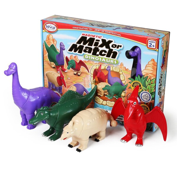 Popular Playthings Magnetic Mix or Match Dinosaurs, Set 2 62011 - main