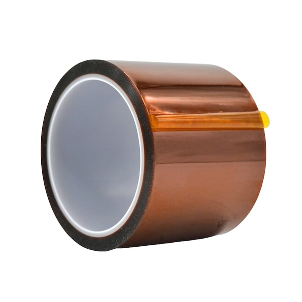 Wod Tape Kapton Tape for 3D Printers Will Thermoset, No Residue: 4in x 36yds, 12PK WOD PKT2-04000-12-36-AMB - main