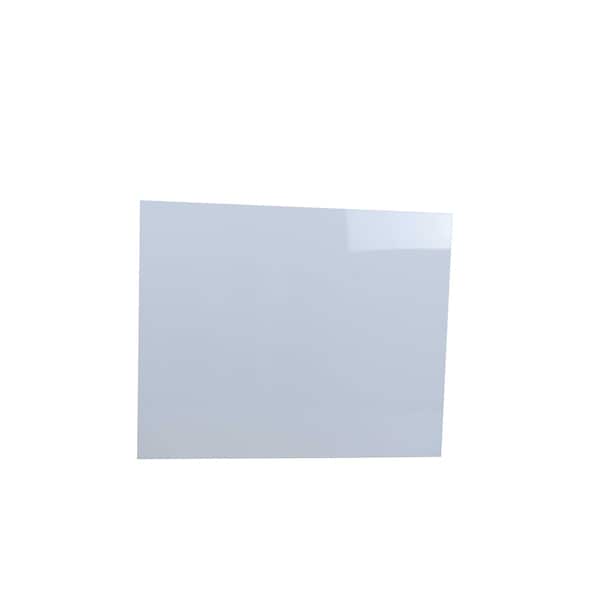 Cambridge Radiance 36 in. W x 24 in. H Slab Island Back End Panel in White Gloss BPNL36-WG - main