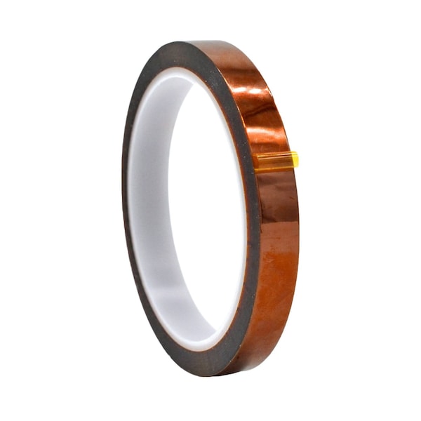 Wod Tape Kapton Tape for 3D Printers Will Thermoset, No Residue: 1in x 36yds, 36PK WOD PKT2-01000-36-36-AMB - main