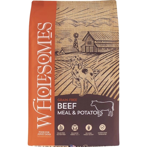 Wholesomes Grain-Free 35 Lb. Beef Meal & Potato Formula Dry Dog Food 348097 - main