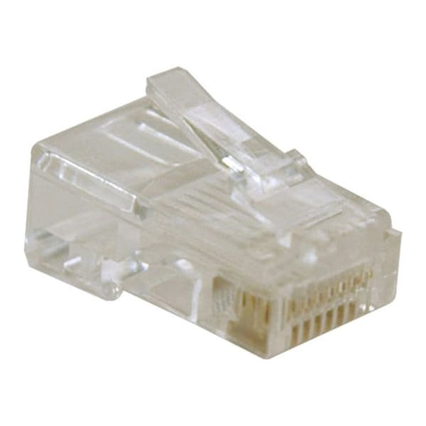 Tripp Lite 10PK RJ45 Plugs Solid Stranded Conductor 4-pair Cat5e Cat5 Cable N030-010 - main