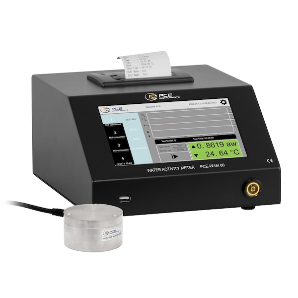 Pce Instruments Lab water activity meter, 0-1 aw with +/-0.01 aw and 14-122 deg. F temperature PCE-WAM 60 - main
