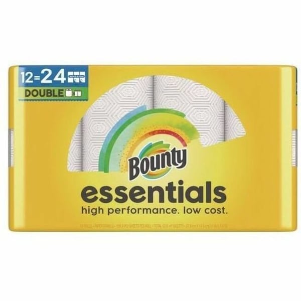 Bounty Essentials Select-A-Size Perforated Roll Paper Towels, 2 Ply, 108 Sheets, 1,188", White 80759229 - main