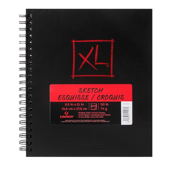 Canson XL Series Sketch Art Book, 100 Sheet, 8.5x11 inch C400085766 - main