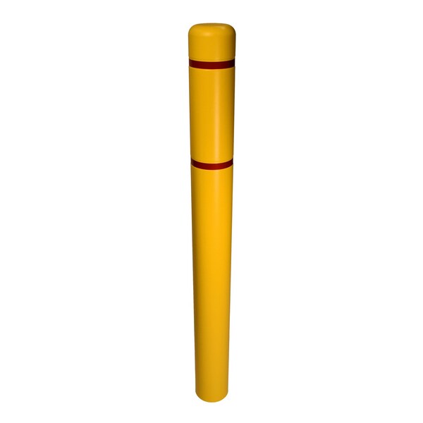 Ideal Warehouse Innovations Bollard Cover, 4 in, x 52 in, High Yellow 60-5231 - main