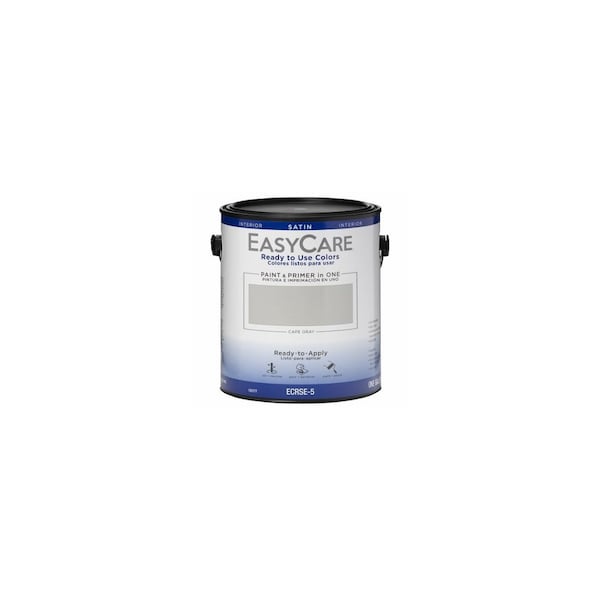 True Value Ready To Use Colors Paint & Primer, Interior Satin Acyrlic, Cape Gray, Gallon ECRSE-5 - main