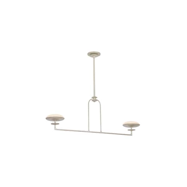 Troy Lighting Pacific 7.75in wide 2 Light Integrated LED Linear in Warm Silver Leaf F2108-WSL - main