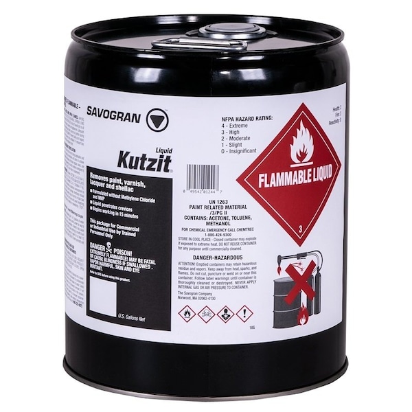 Savogran Co Kutzit remover DCM free 5 gal 01244 - main