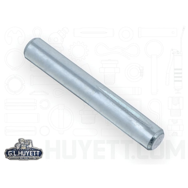 Huyett Type H Grooved Pin, Zinc Plated Low Carbon Steel, 0.188 in Dia x 0.185 in Small End Dia x 1.250 in L GP-0187-1250-H - main