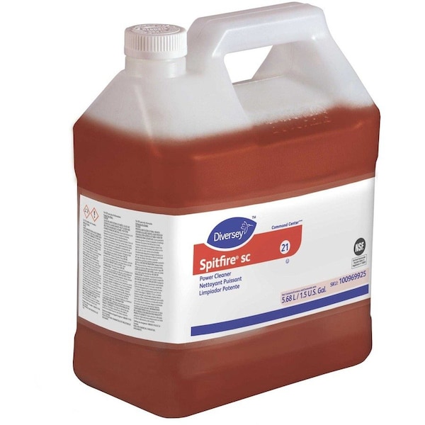 Diversey Cleaner/Degreaser, 1.5 Gal Jug, Liquid, Red, 2 PK 100969925 - main