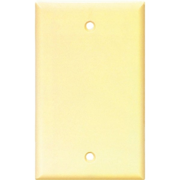 Eaton Wiring Devices 2129 Wallplate, 412 in L, 234 in W, 008 in Thick, 1 Gang, Thermoset, Ivory 2129V-BOX - main