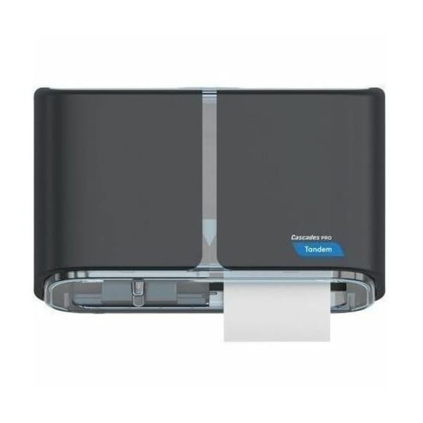 Cascades Pro Tandem Toilet Paper Dispenser Dark Gray, C312 - main