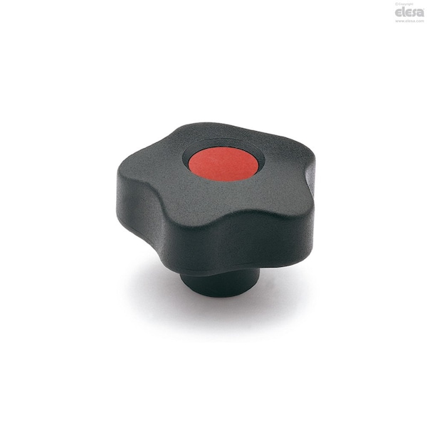Elesa Black-oxide steel boss, plain hole, with cap, VCT.74 A-8-C2 VCT-A - main
