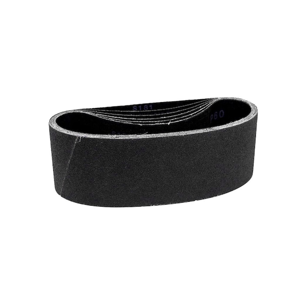Combat Abrasives 4in x 36in Silicon Carbide Sanding Belts, 9PK B4X36S181 - main