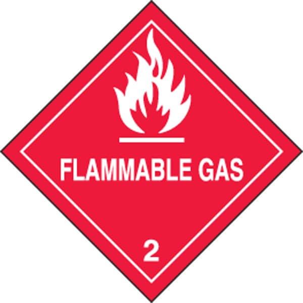 Accuform DOT SHIPPING LABELS HAZARD CLASS 2 MSL202EV5 - main