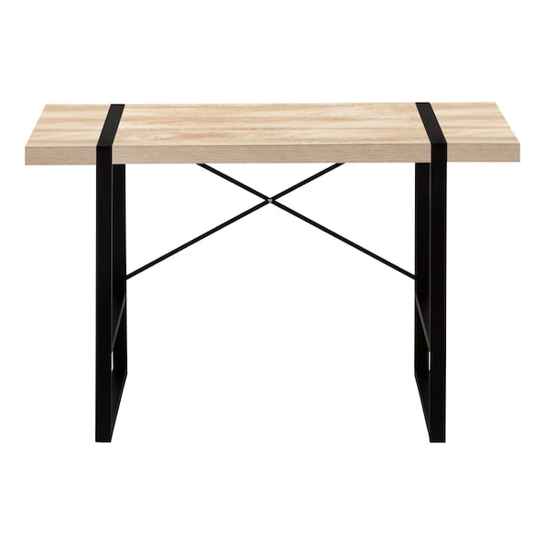Homeroots 49" Natural and Black Computer Desk 489866 - main