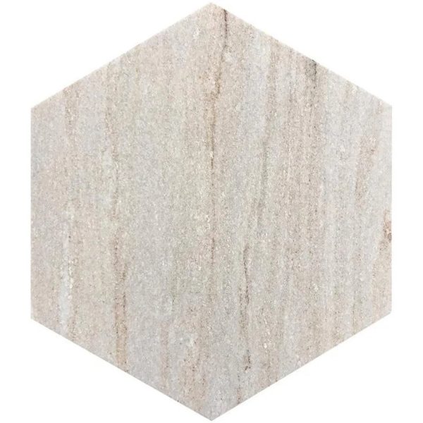 Apollo Tile Mirage 10x10 Creamy Beige Crystal Sand Honed Hexagon Wall and Floor Tile (2.95 sq ft/case), 5PK APLSAH88G38A - main