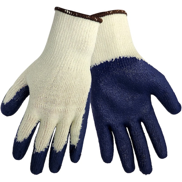 Global Glove S966 Blue Coated Nitrile on Medium Weight String Knit Gloves, Small, 12PK S966-07 - main