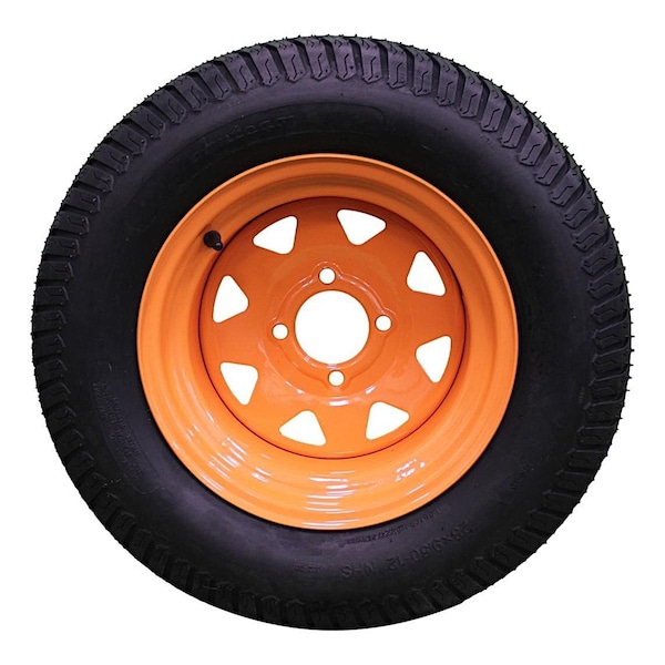 Antego 23 x 9.5-12 in Lawn Mower Tire Assembly, Cats Eye Gold, 4 PK A127023005303042395012 - main