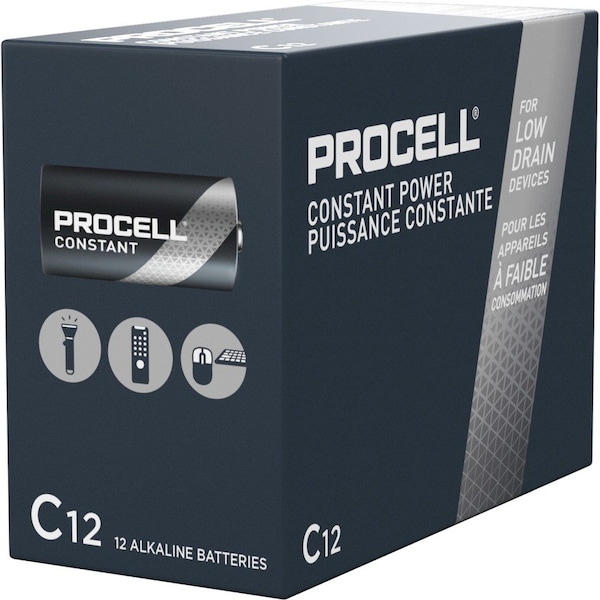 Procell Professional Alkaline C Batteries, 12PK PC1400 - main