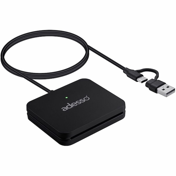Adesso Innovation ADESSO IS A USB-C DESKTOP SMART CARD READER DESIGNED FOR SECURE ACCESS, SCR-400 - main