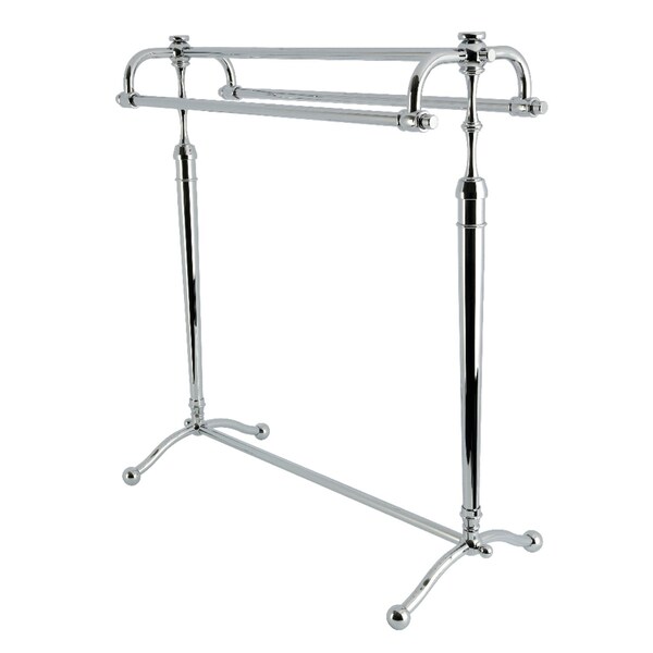 Kingston Brass 28" Freestanding Pedestal 3-Tier Towel Rack, Polished Chrome SCC2261 - main