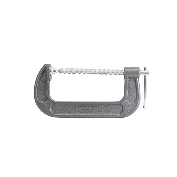 Vulcan C-Clamp, 6 in Max Opening Size, 2-3/8 in D Throat, Steel Body, Gray Body JL27365 - main