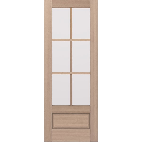 Doornmore G7506, 37.75" x 98" ( 36" Door) Left Hand, Mahogany SDL 6 Lite, 3/4 Lite Exterior Door G7506-SW-3696_1_LI - main