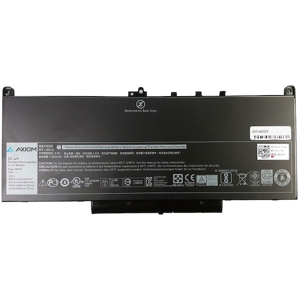 Axiom Li-Ion 4-Cell Battery For Dell - 451-Bbsx 451-BBSX-AX - main