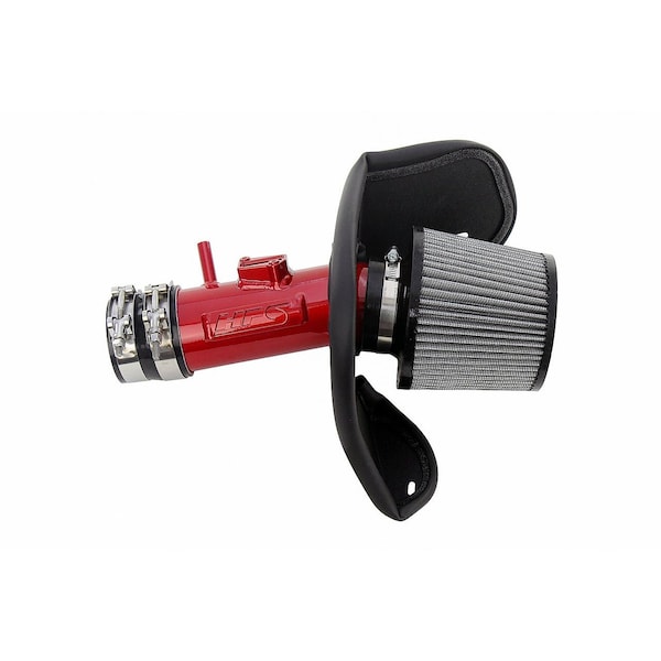 Hps Performance Air Intake Kit with Heat Shield, Red, 827-701R - main