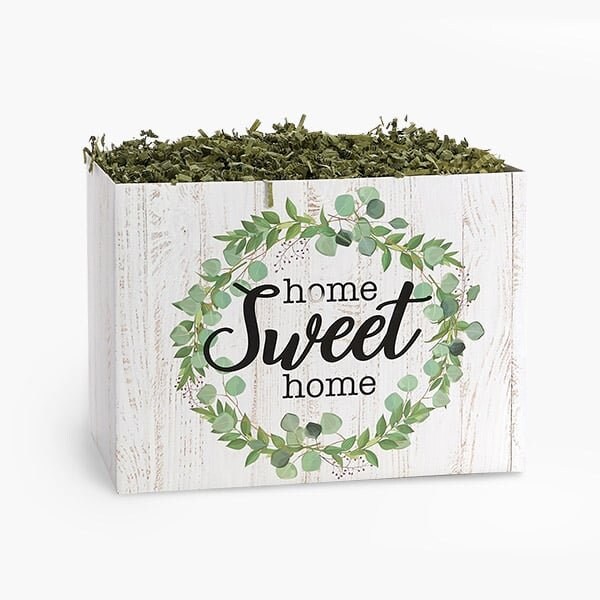 Nashville Wraps Farmhouse Home Sweet Home Basket Box, Large 10.25x6x7.5, 6PK FHSHL - main