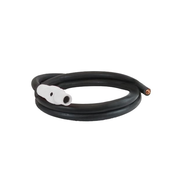 Power Assemblies Type W Pigtail 400A 4/0 AWG Series 16 Female Camlock to Blunt 10 ft, White 40TW16010FBW - main