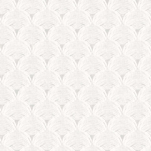 Chesapeake Santiago Grey Scalloped Wallpaper 3120-13655 - main