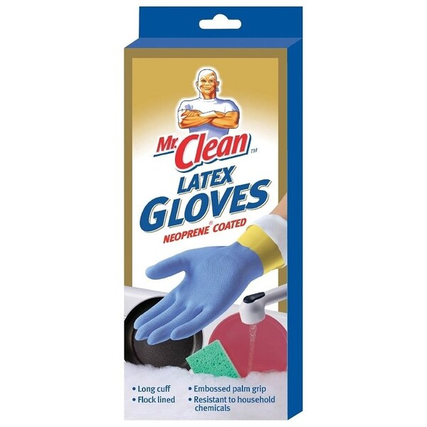 Spontex 11953 HeavyDuty Protective Gloves, L, Natural Latex, Blue 11953ZQK - main