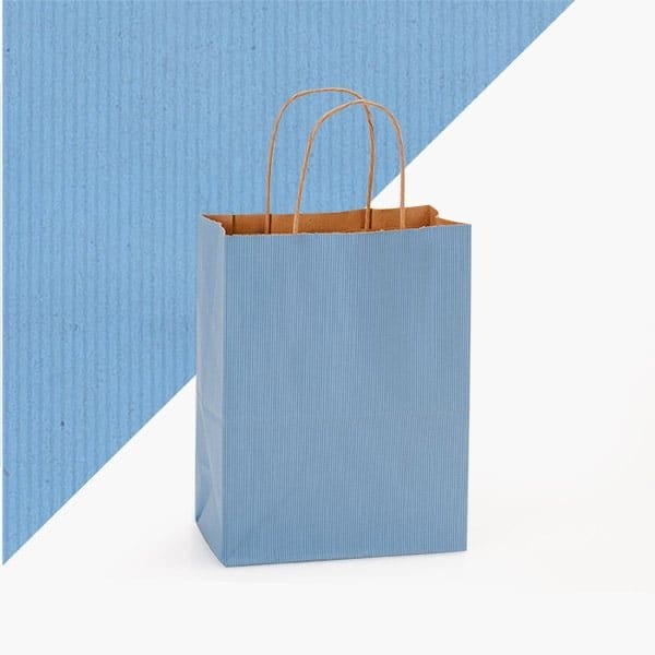 Nashville Wraps French Blue Shadow Stripe Bags, Cub 8x4.75x10.5, 25PK FBSMC - main